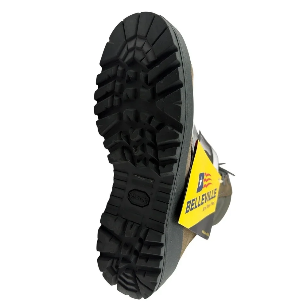 Belleville 600 ST Combat Boots Mens 6.5‎ R Green NWT'S Steel Toe Vibram USA
